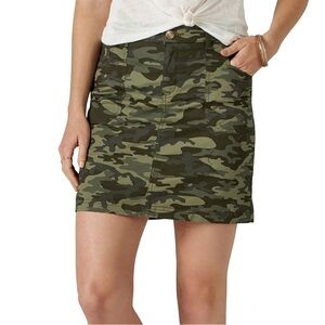 Lee Riders Midrise Green Camo Skort